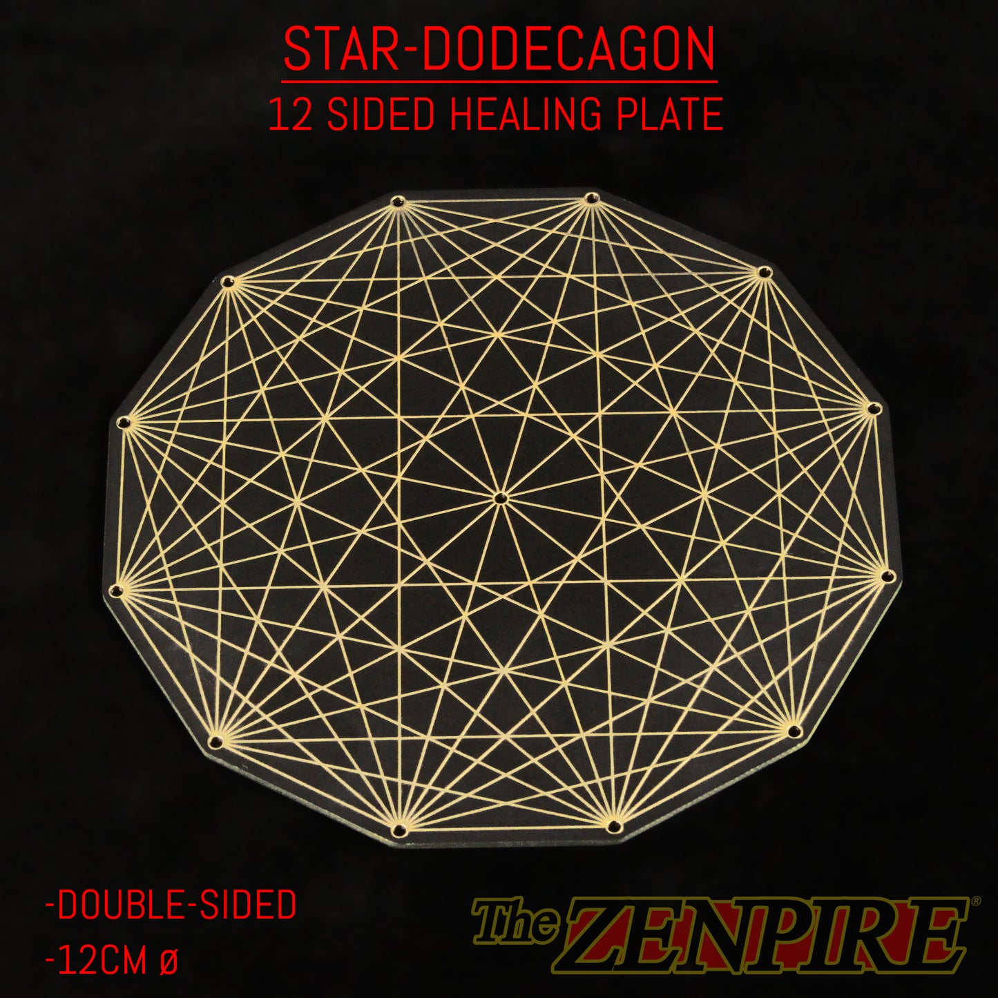 DODECAGON STAR Sacred Geometric Healing Device