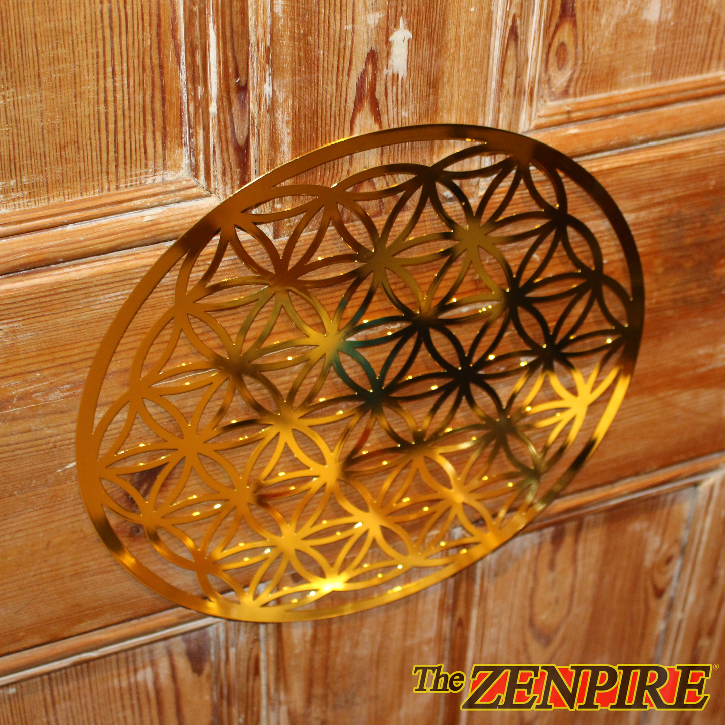 LARGE Flower Of Life Brass Disk