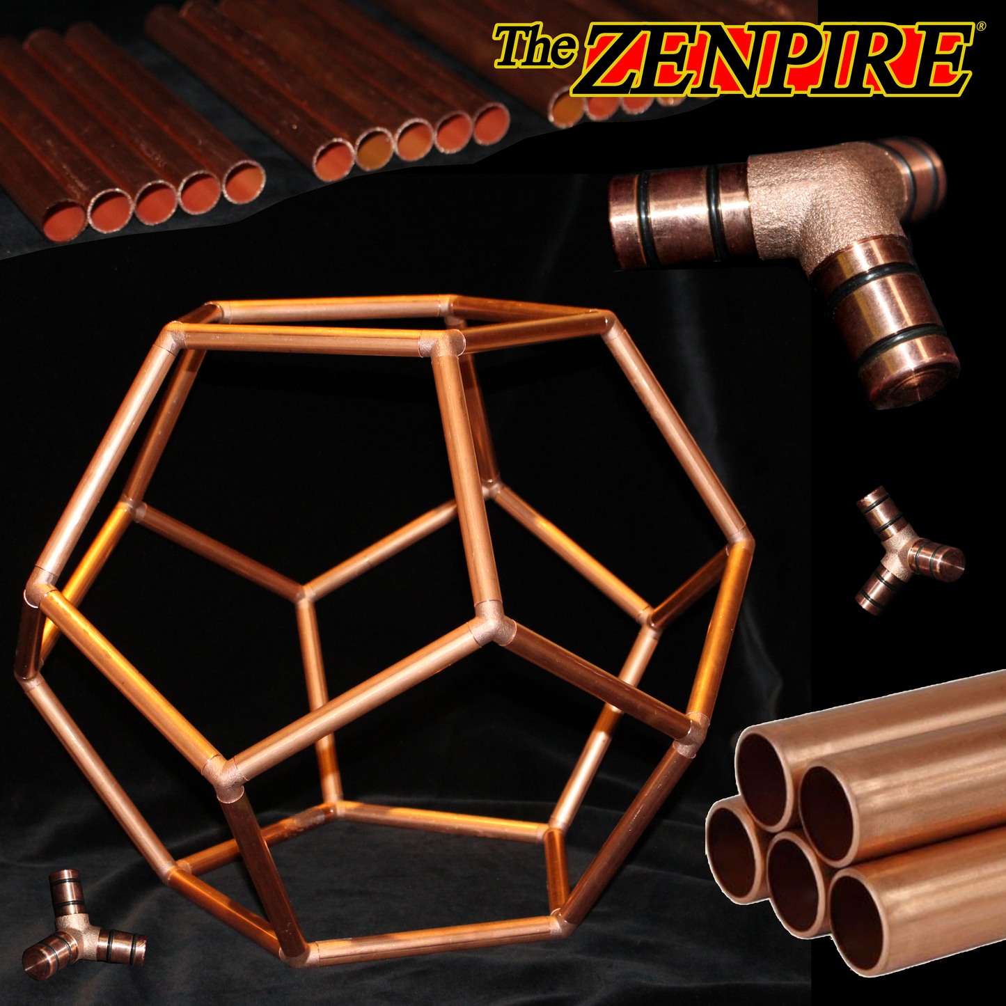 ROOMSIZE Copper Meditation Dodecahedron