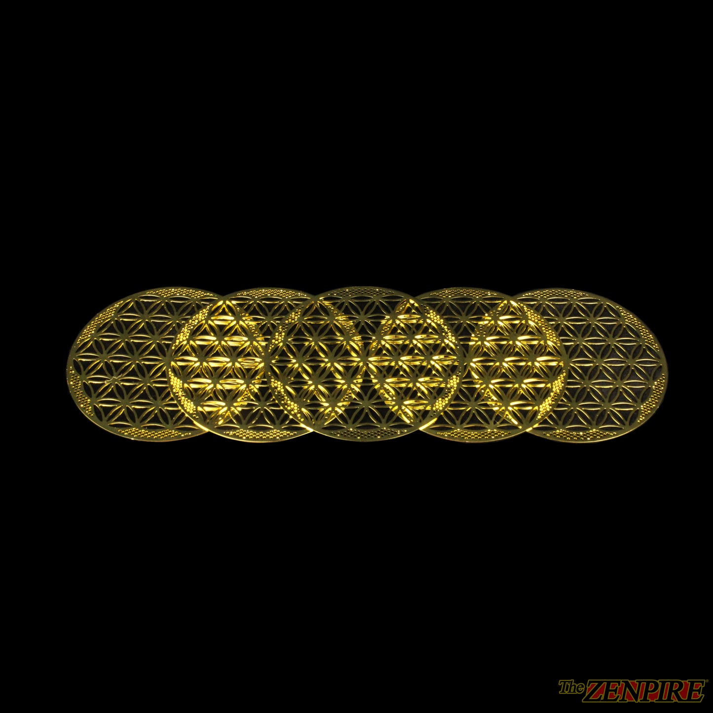 Flower Of Life - Sacred Geometric Disc - Set of 5 Discs