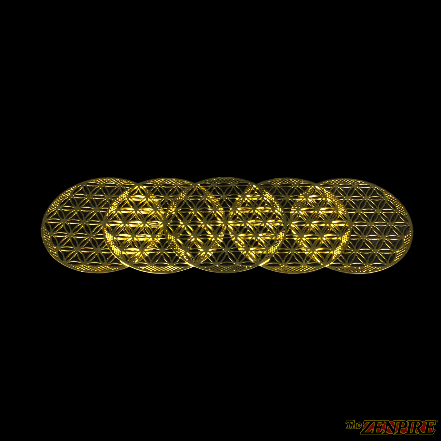 Flower Of Life - Sacred Geometric Disc - Set of 5 Discs