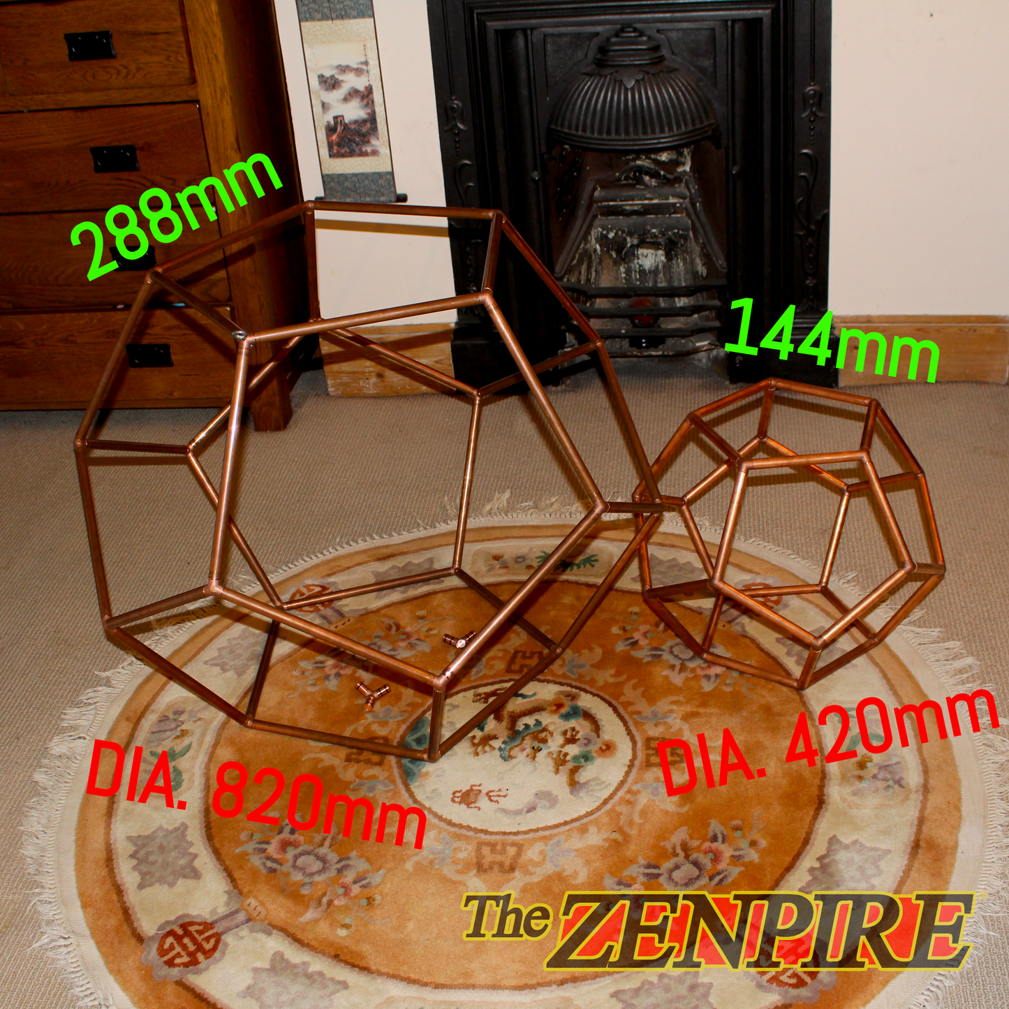 3D Copper Dodecahedron - Assembly Kit