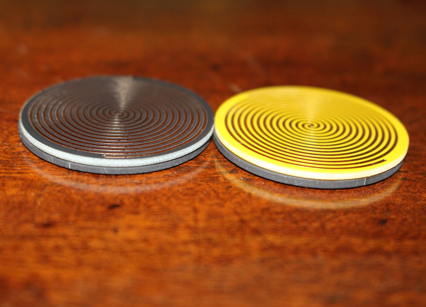 SHUNGITE COIL - ANti-EMF Phone Sticker - Double Archimedean Spiral + Shungite Combo