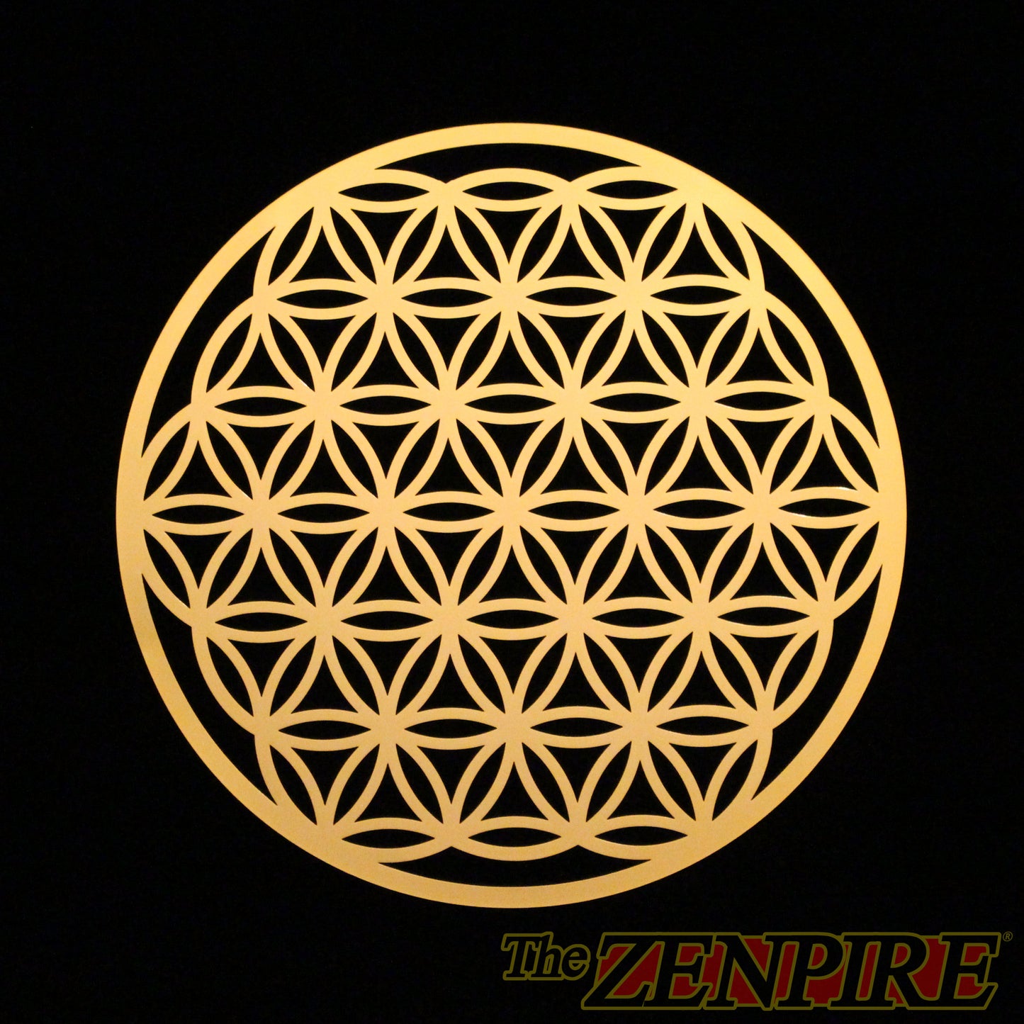 LARGE Flower Of Life Brass Disk
