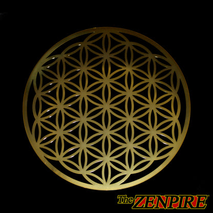 LARGE Flower Of Life Brass Disk
