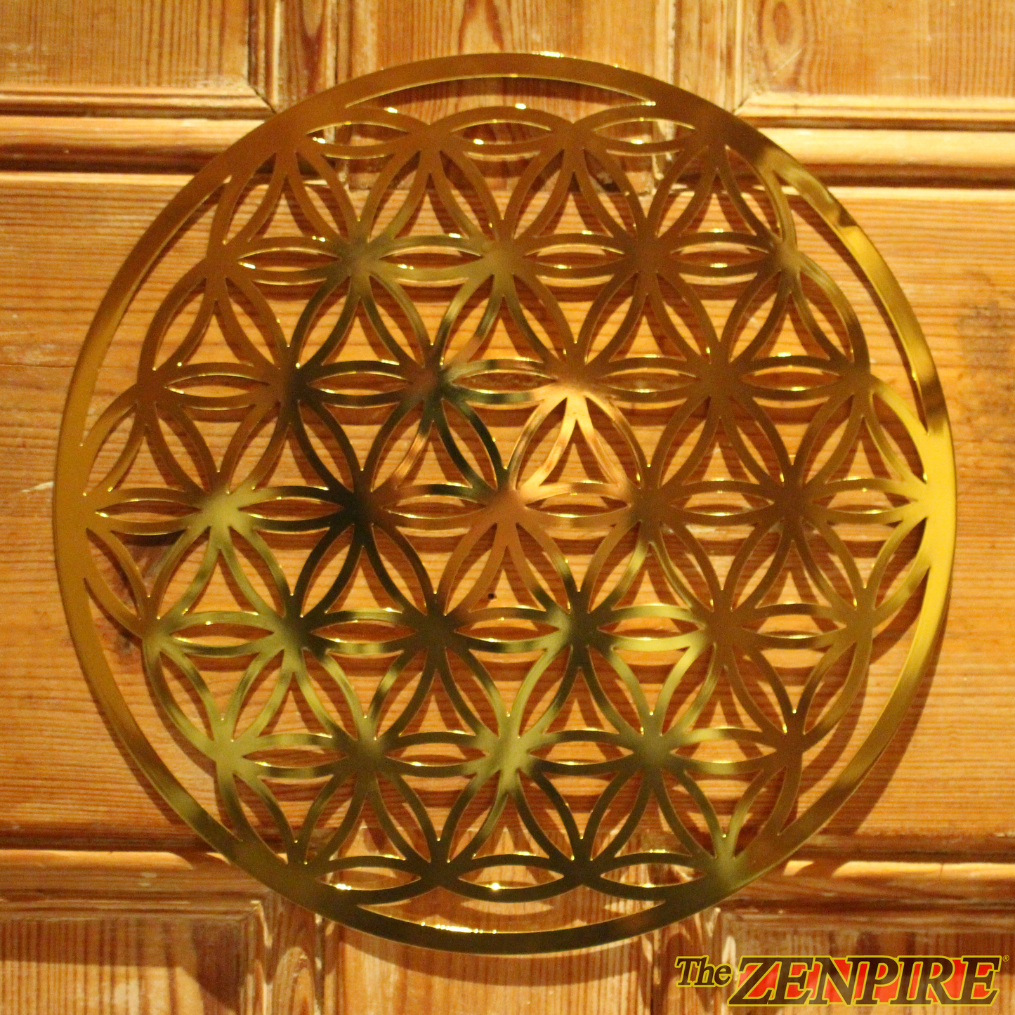 LARGE Flower Of Life Brass Disk
