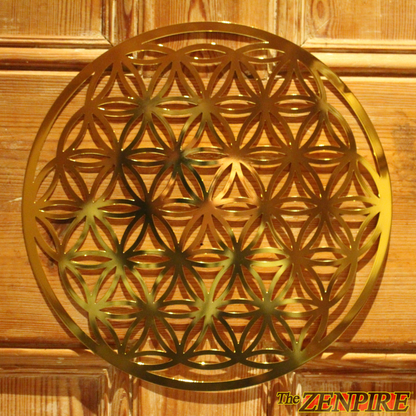 LARGE Flower Of Life Brass Disk