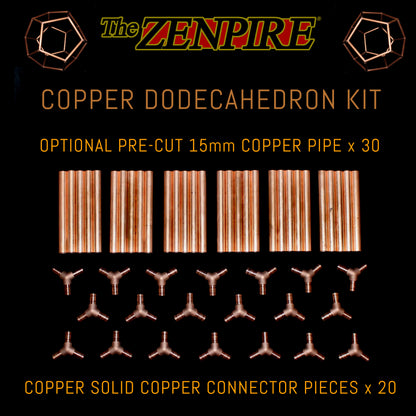 3D Copper Dodecahedron - Assembly Kit