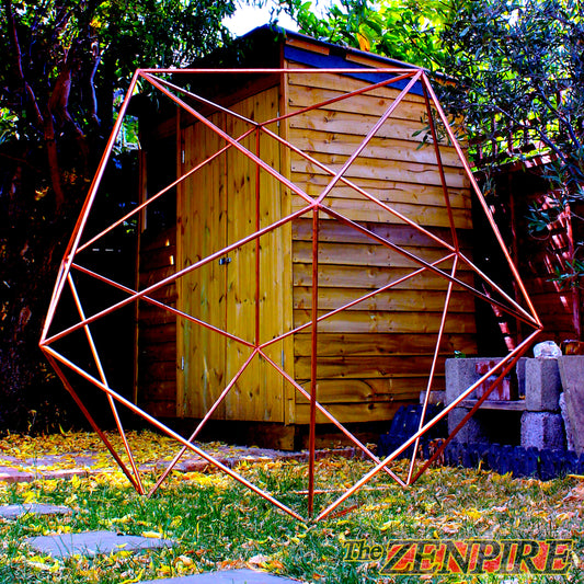 a copper icosahedron meditation pyramid 
kit for self healing