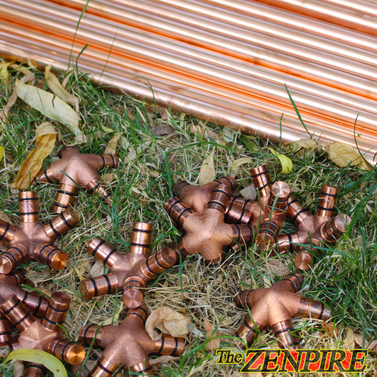 copper icosahedron connector pieces and copper pipe to build your own copper healing icosahedron pyramid